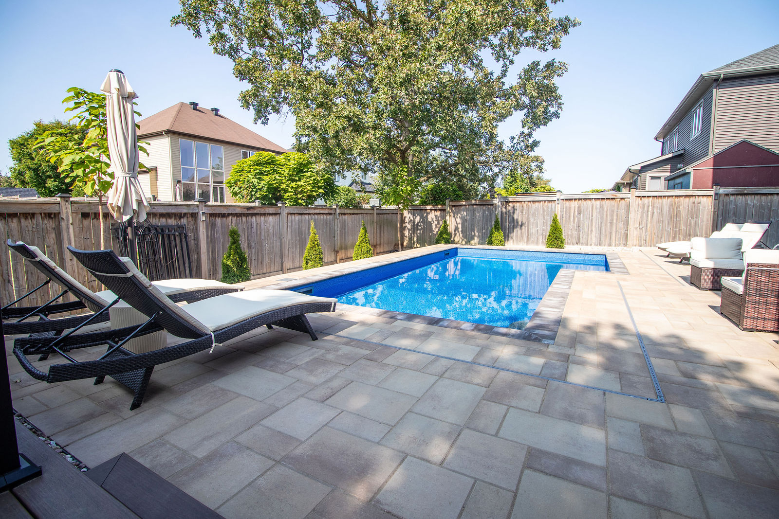 Main view of Deckside Pool Retreat with Pavilion Accent.