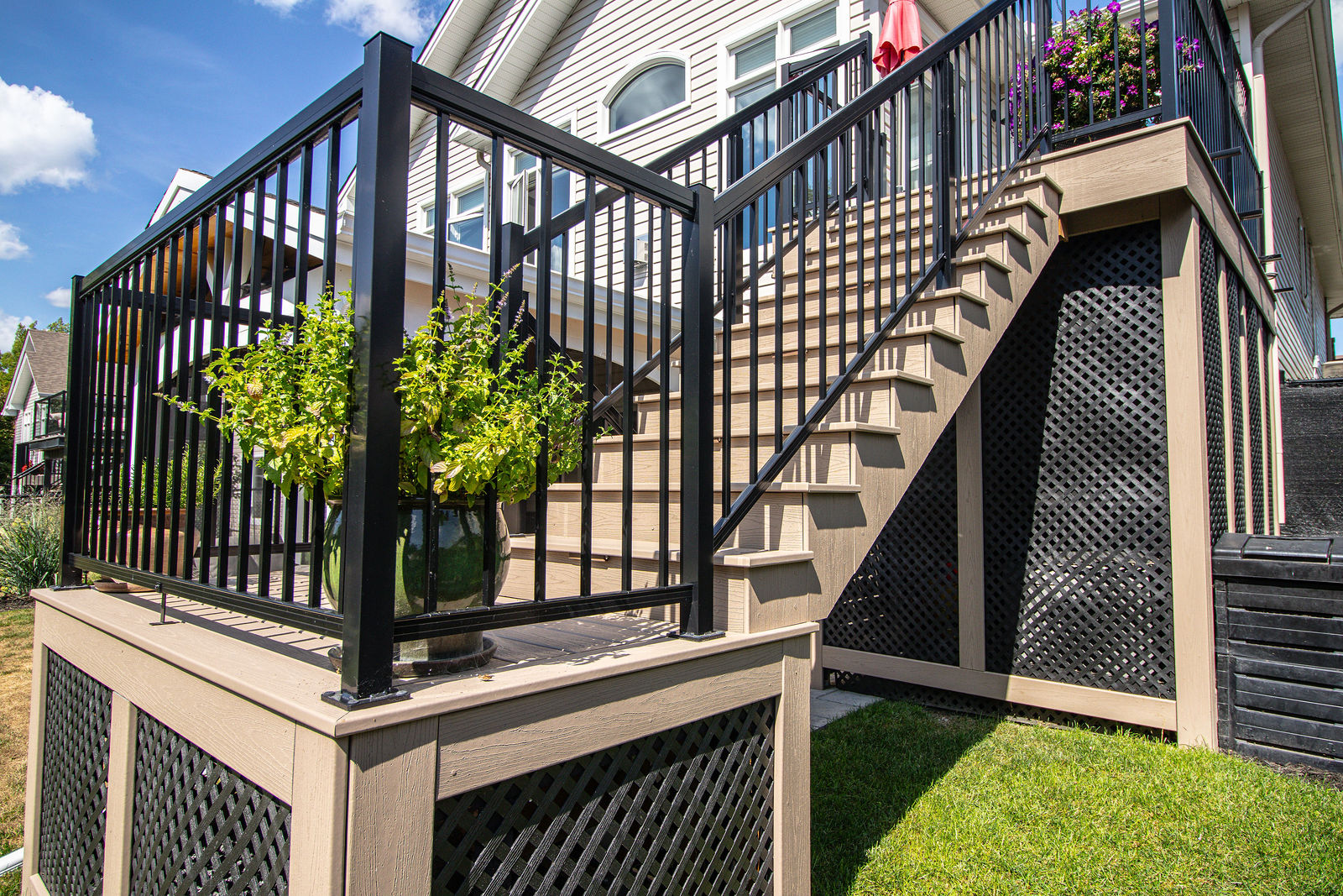 Main view of Raised Deck Stair Refresh.